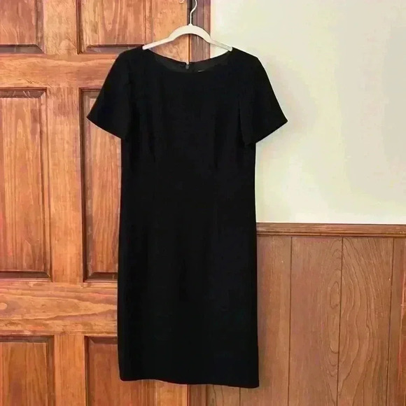 Ellen Tracy Black Dress Short Sleeves Size 4 - Picture 11 of 11